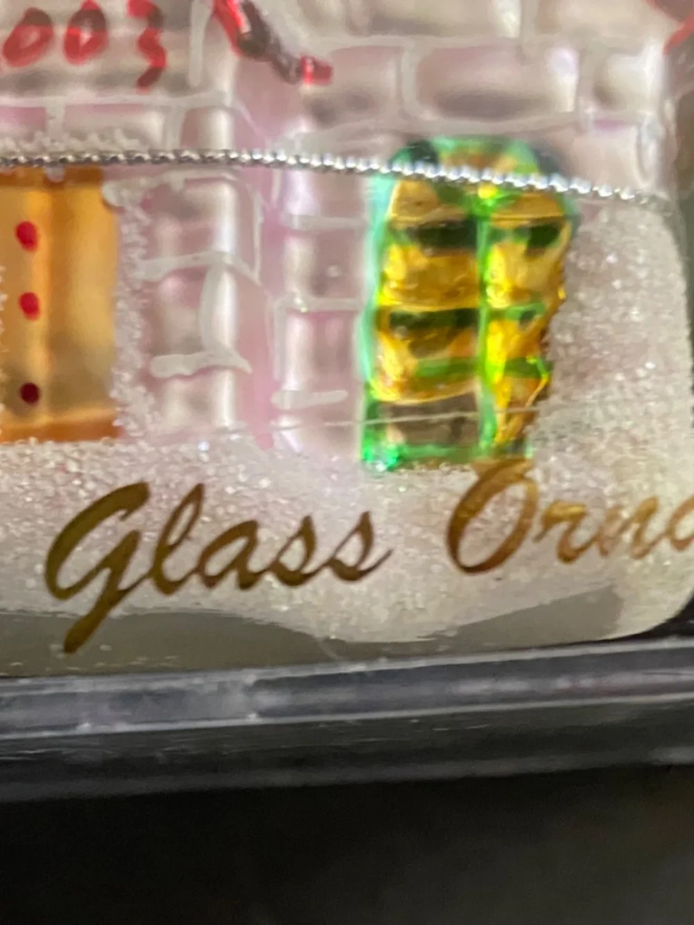 Christmas Cookie Plate & Hand Crafted Glass Ornament